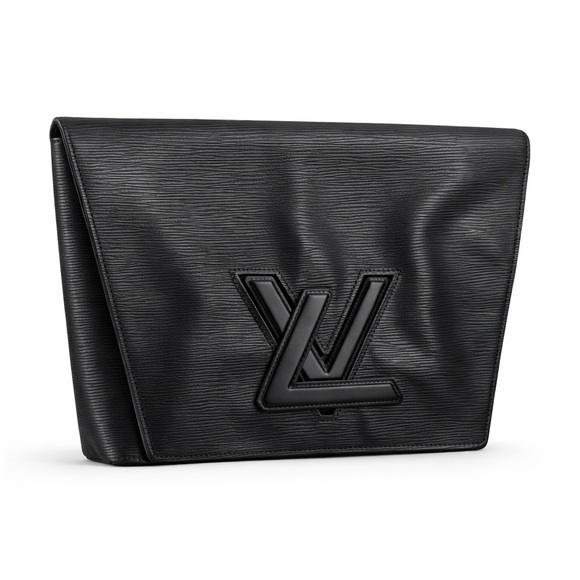Louis Vuitton Handbags - Louis Vuitton Pochette Trapeze twist clutch in black Epi leather